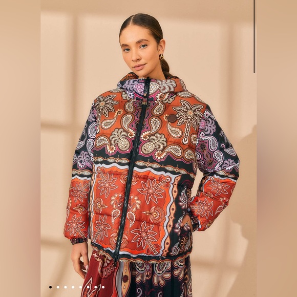 FARM Rio Multicolor Patterned Puffer Jacket - Picture 3 of 15